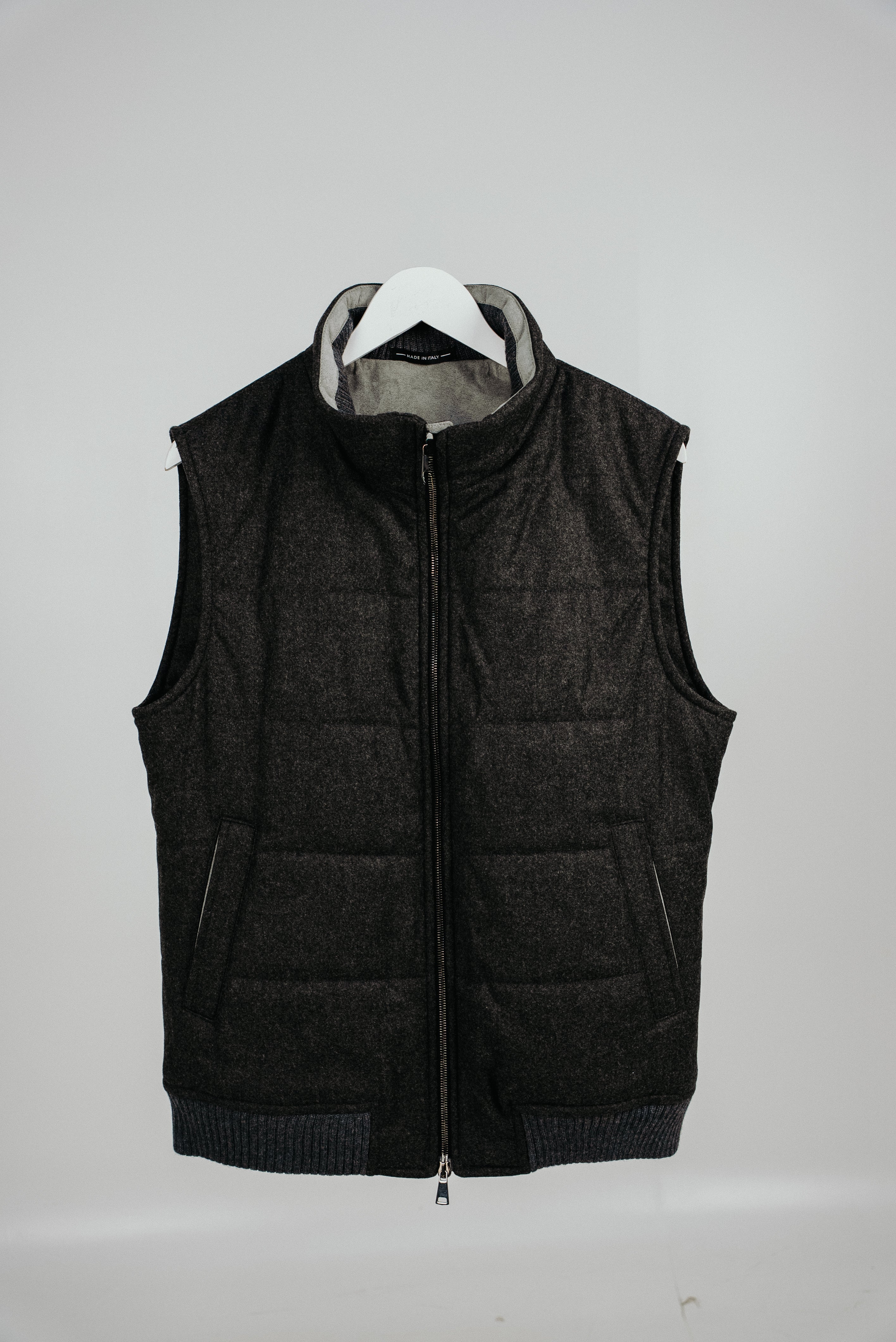 Grey Loro Piana Rain System Gilet