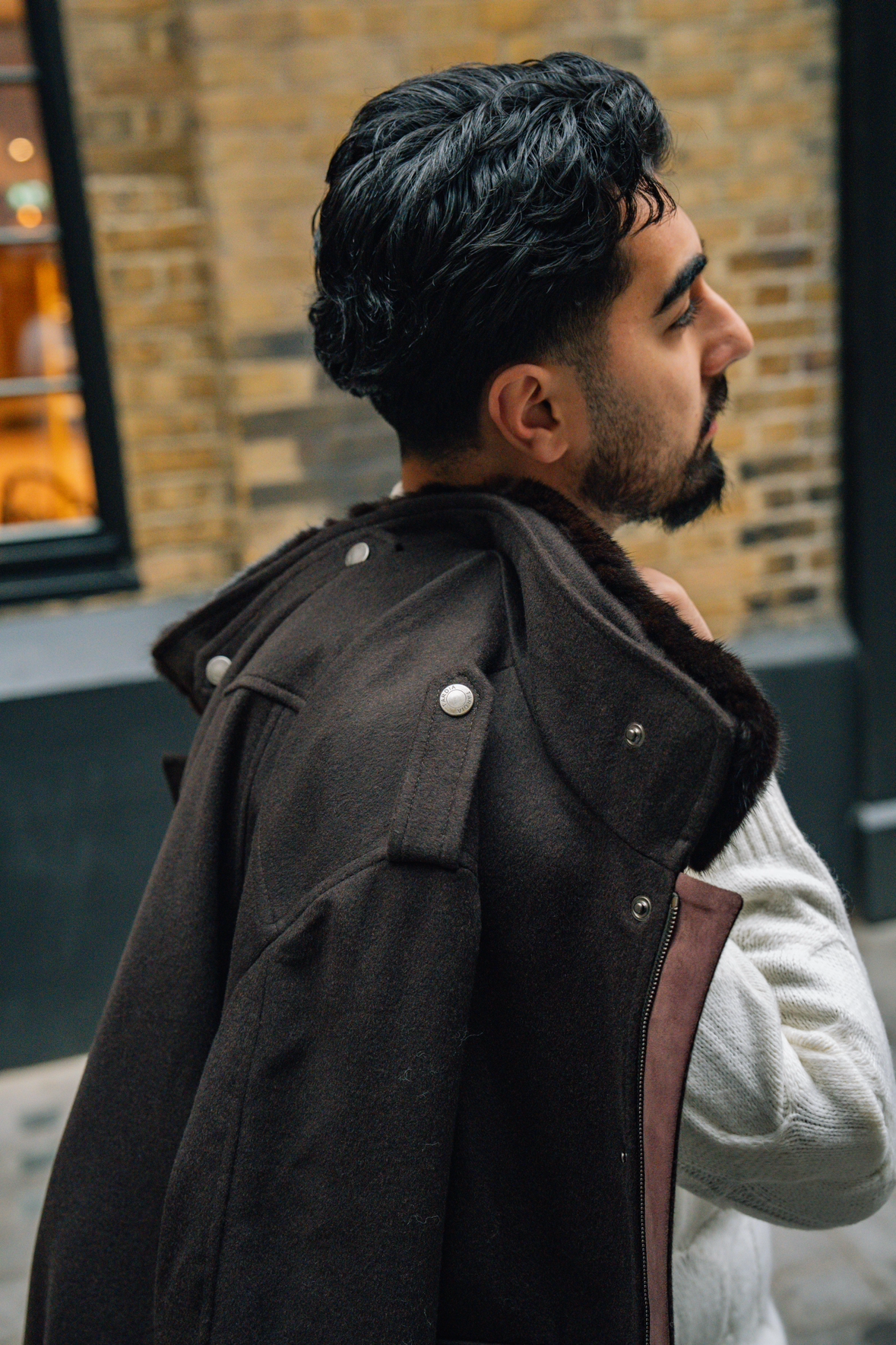 Chocolate Mink Pilot Jacket