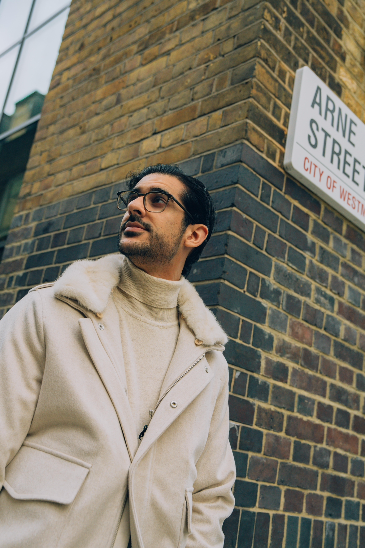 Beige Mink Pilot Jacket