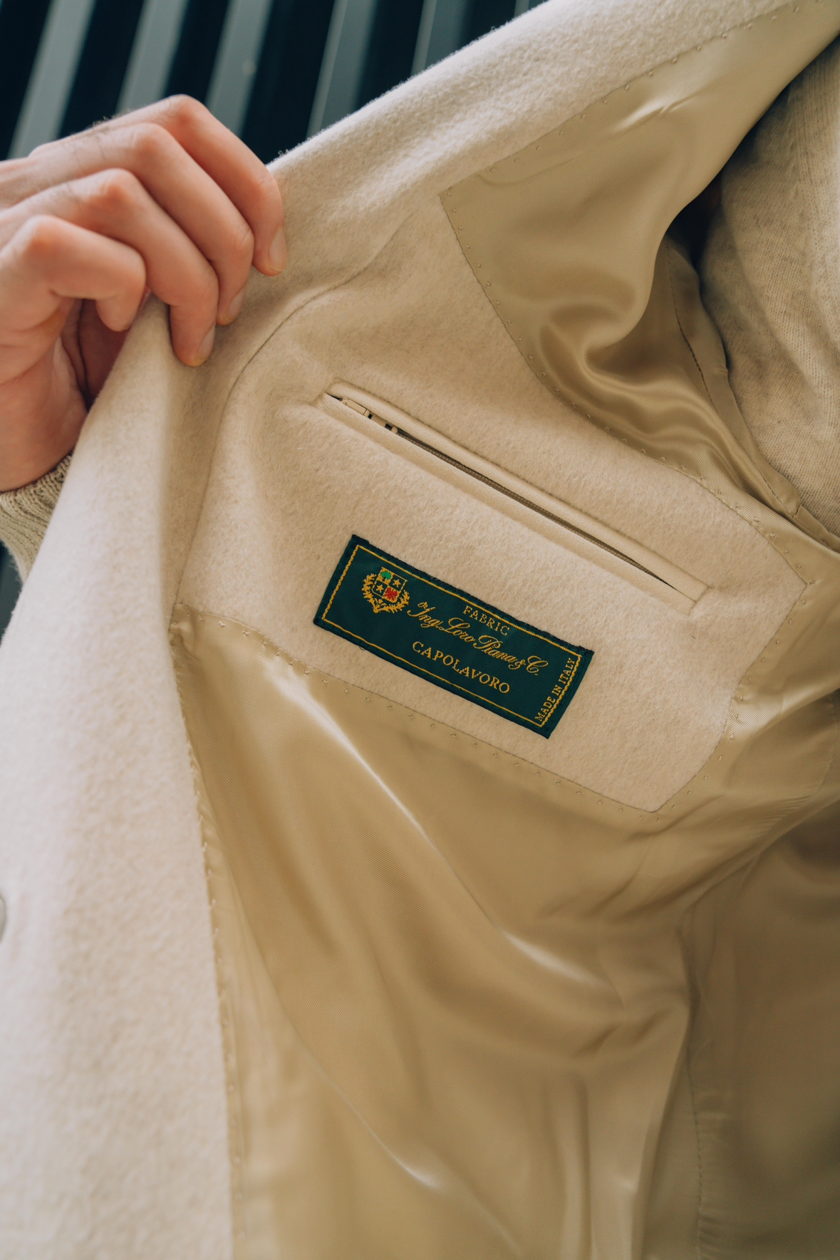 Beige Mink Pilot Jacket