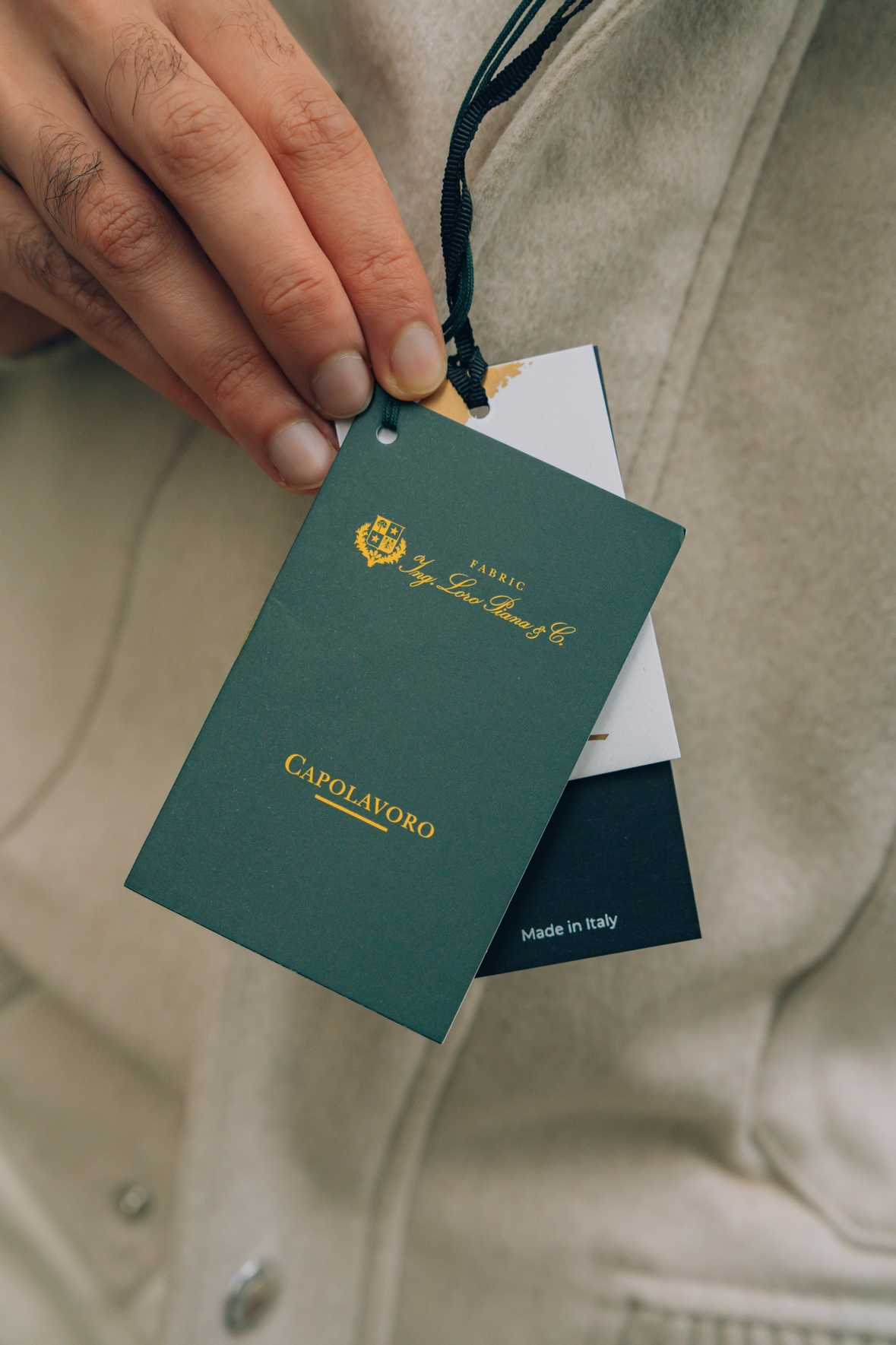 Beige Mink Pilot Jacket