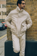 Loro Piana Beige Mink Pilot Jacket